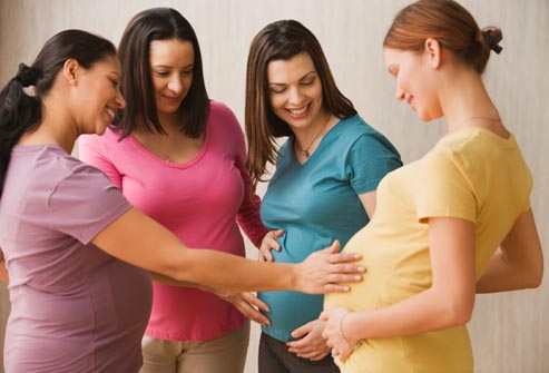 grupo de mujeres embarazadas