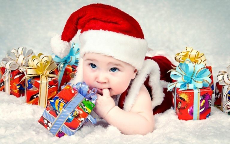 Bebe en navidad