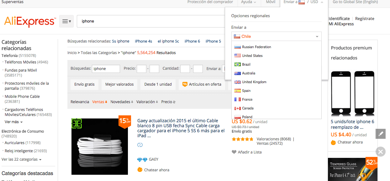 Aliexpress en euros