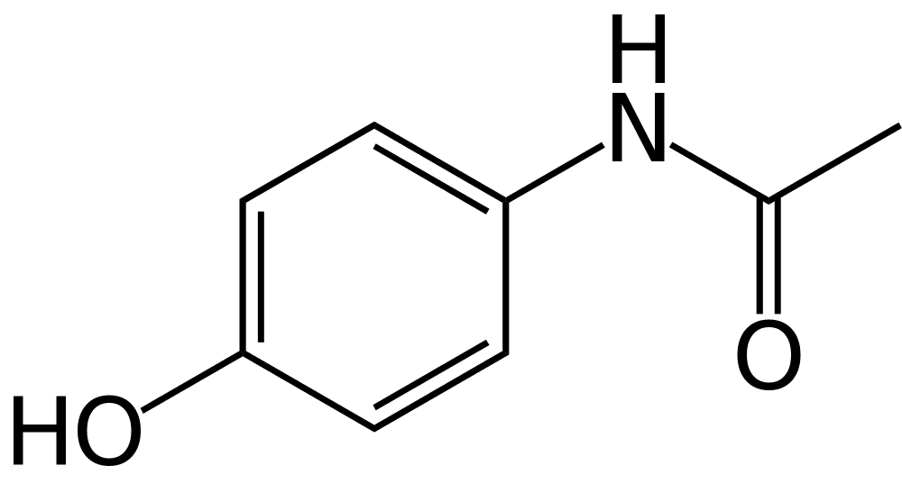 estructura quimica del paracetamol